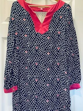 Lilly Pulitzer seashell scallop silk dress - size 6